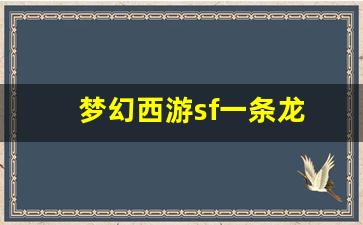 今日新开梦幻西游网：梦幻西游sf一条龙
