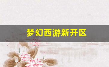 梦幻西游新开区(梦幻西游新开区时间表)