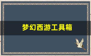 梦幻西游私服发布站：梦幻西游工具箱(梦幻