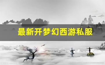 最新开梦幻西游私服