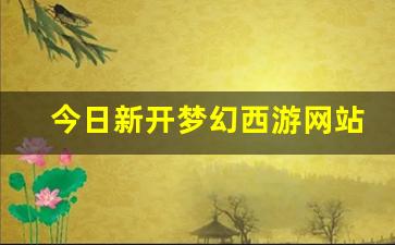 今日新开梦幻西游网站(2021梦幻西游官